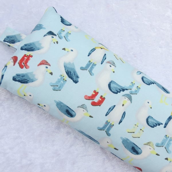 Keyboard wrist rest, wrist support, made from cotton, seagulls