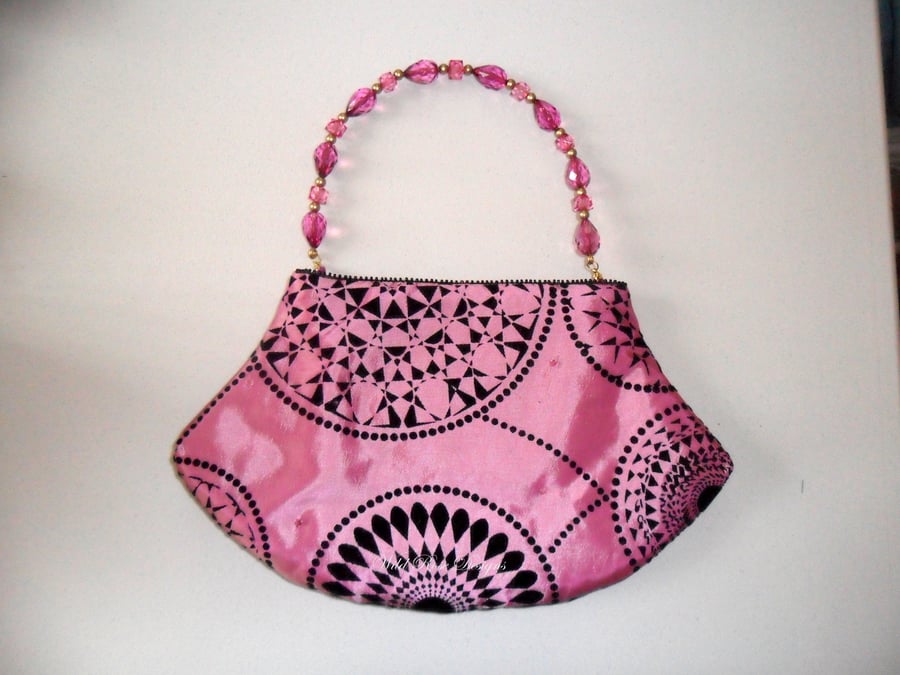  Evening bag in  Pink tafetta