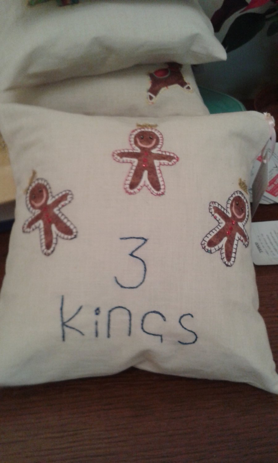 Three kings Christmas cushion 