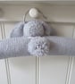 Clothes hanger - childrens grey bunny - Image 4