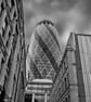 30 St Mary Axe The Gherkin London England UK 12"x18" Print - Image 1