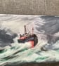 Boat with crashing waves. - Image 2