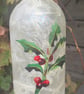 Bottle with Emma Bridgewater Holly - available with lights - Image 1