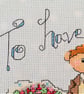 Wedding theme Bride and Groom cross stitch Instant digital Download PDF  - Image 2
