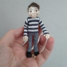 Handmade 1:12 scale doll 