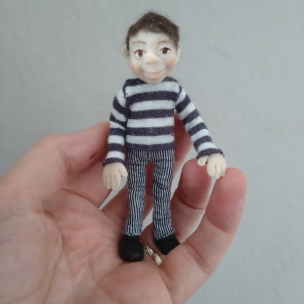 Handmade 1:12 scale doll 
