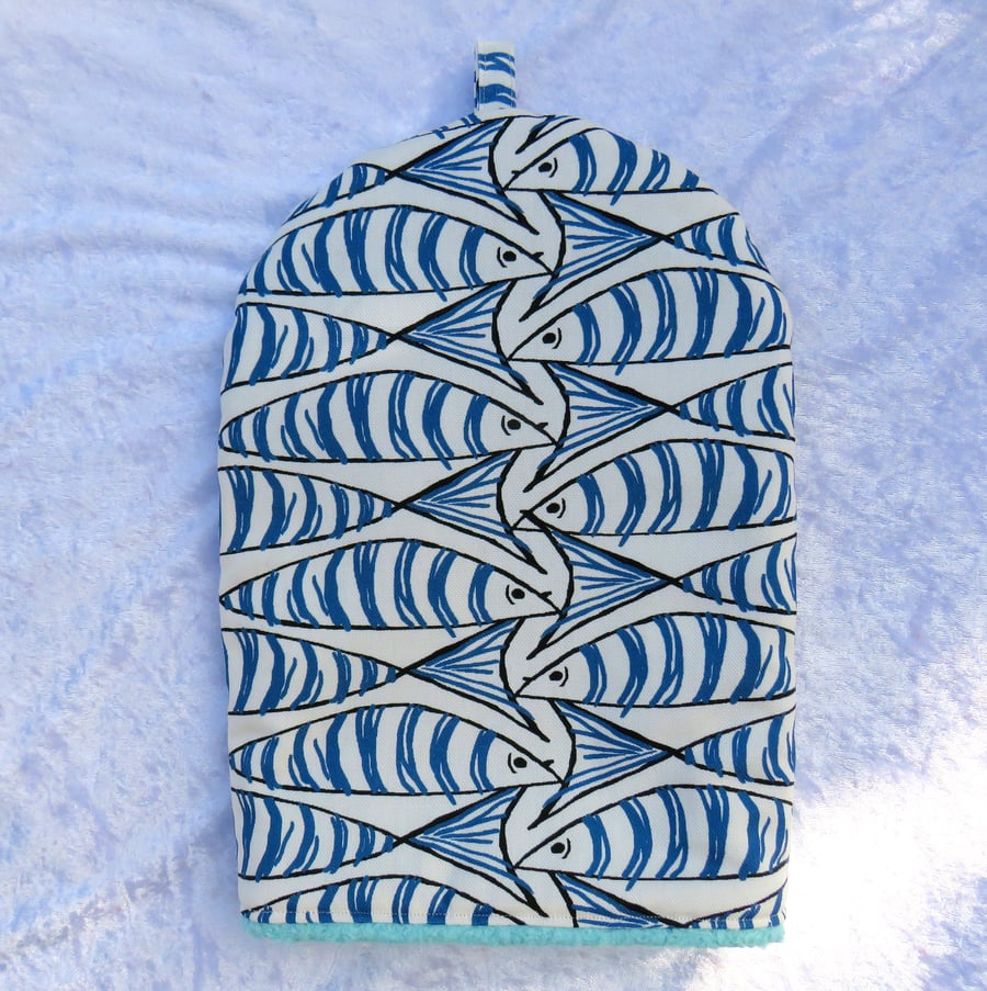 Coffee Cosy, nautical, medium cosy, to fit a 2-4 cup cafetiere