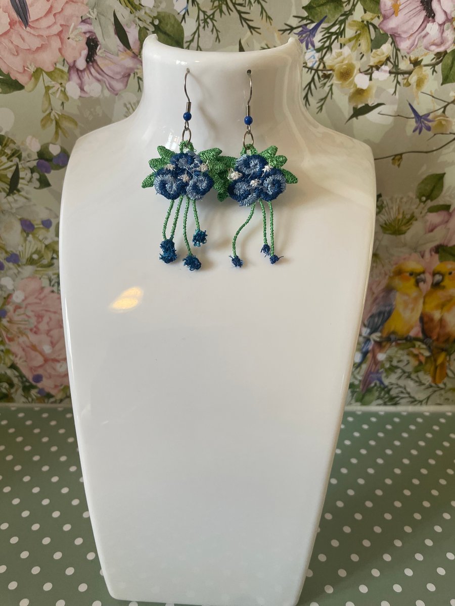 Handmade Free Standing Lace Earrings