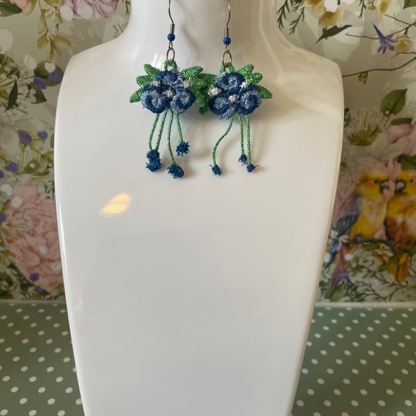 Handmade Free Standing Lace Earrings