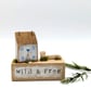 Handmade Tiny Oak Cottage Home Decor 'Wild & Free' - Image 7