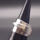 Sterling silver spoon ring from butter spreader. Size O