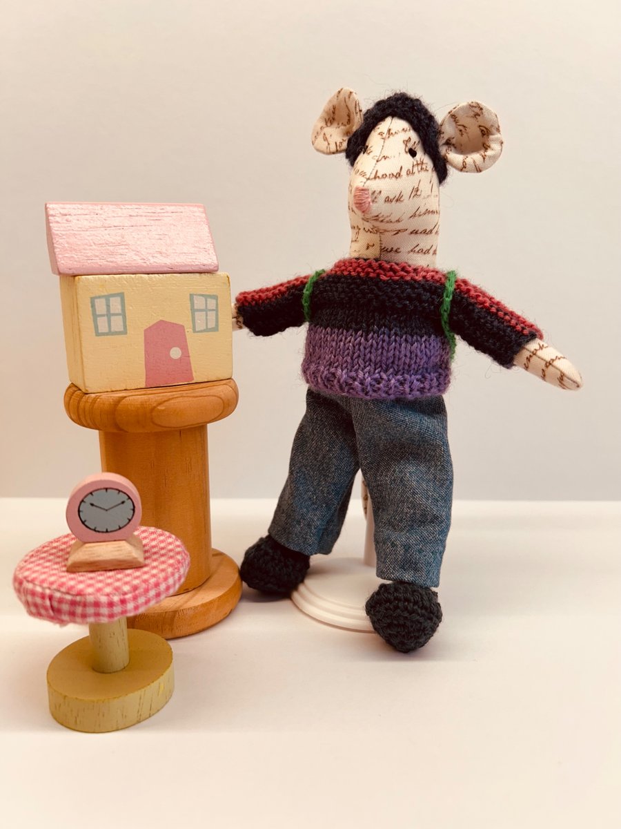 Handmade Little Fabric Mouse 