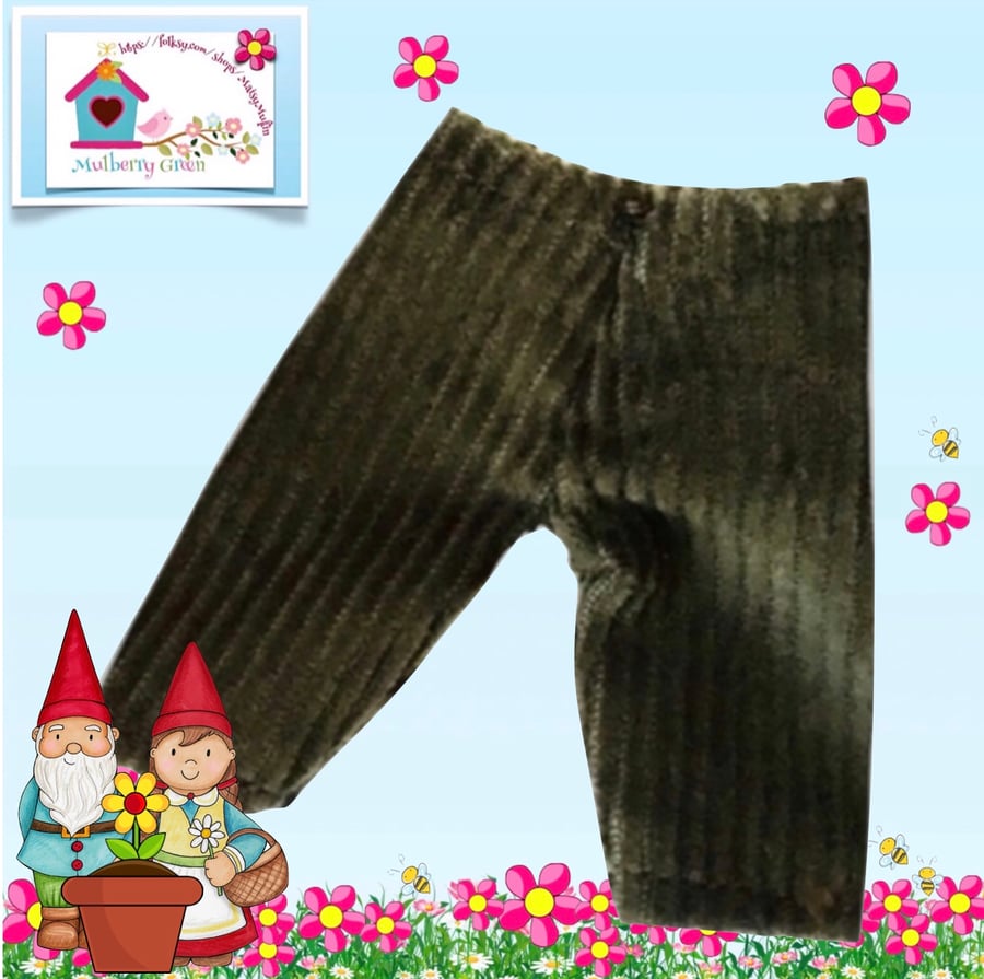 Olive Green Corduroy Trousers