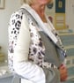 Tusk White and Grey Vogue pattern fitted Jacket - Image 4