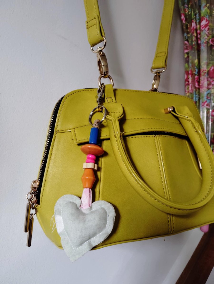 Decorative, individual, fabric, keyrings