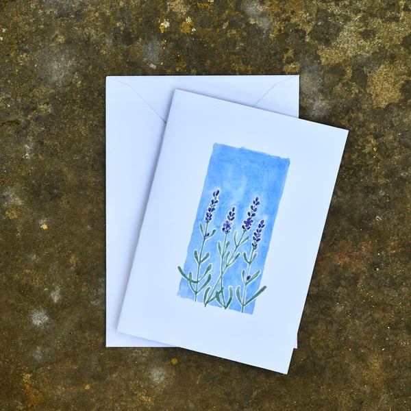 Lavender Greetings Card