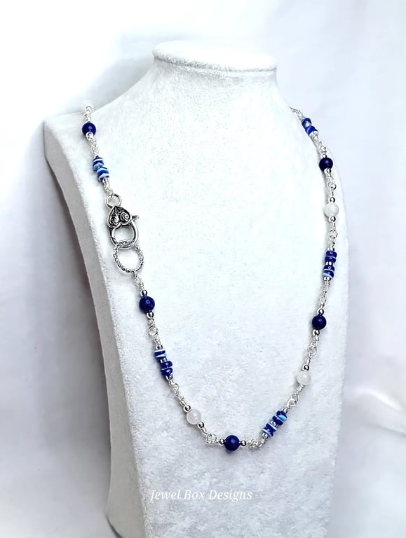 Lapis Lazuli & Moonstone Necklace