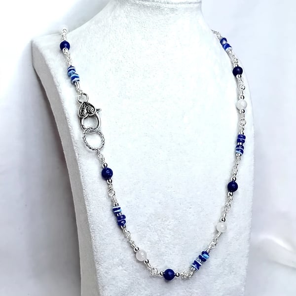 Lapis Lazuli & Moonstone Necklace
