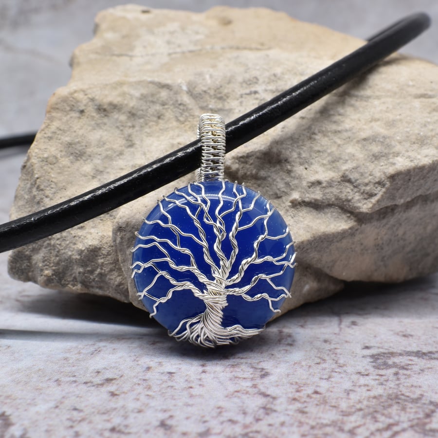 Blue Onyx Tree of Life