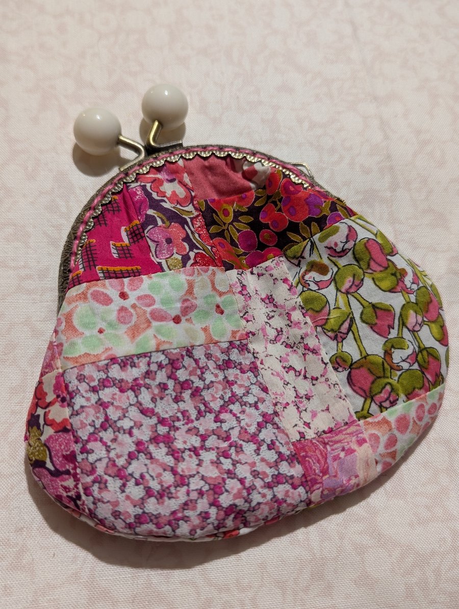 Liberty Print Bobble Top Purse