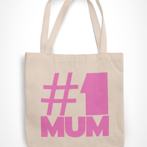 Number One Mum Tote Bag Best Mum Mothers Day Birthday Christmas Gift