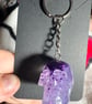 Resin skull keyring 
