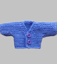KNITTING PATTERN PDF Lavender Cardigan for Doll - Image 2
