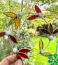 Stained Glass Mini Autumn Wreath Suncatcher - Handmade Window Decoration - Image 2