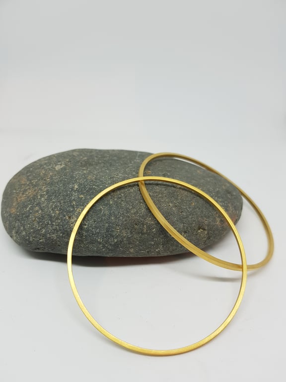 Juanita by Fedha - understated 24 carat gold-plated silver bangle 
