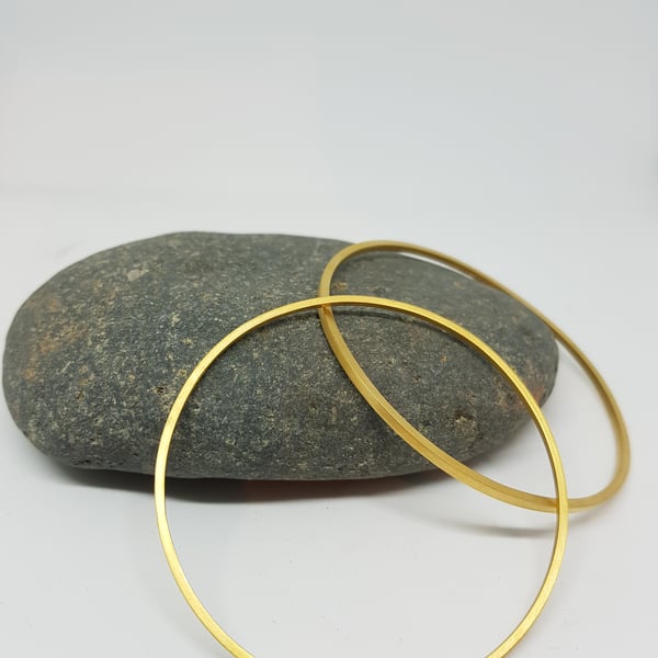 Juanita by Fedha - understated 24 carat gold-plated silver bangle 
