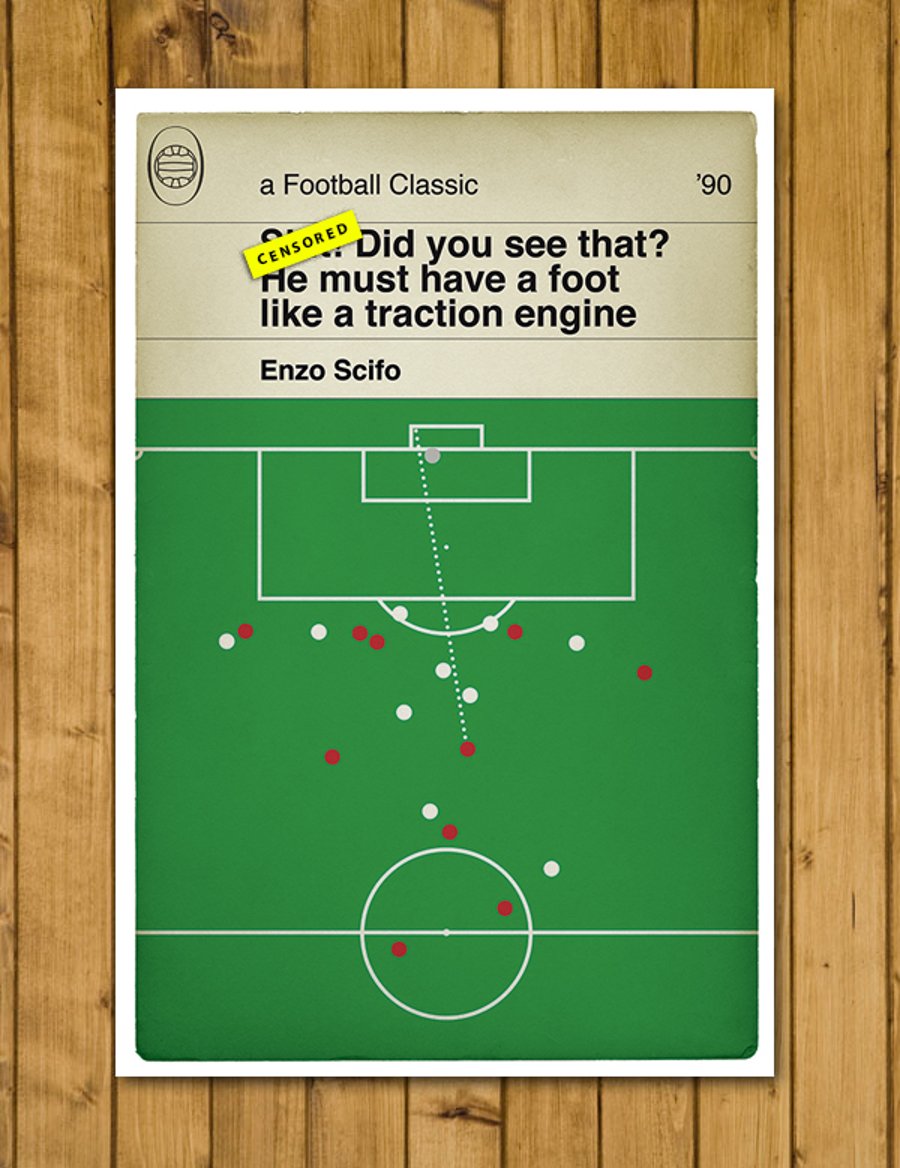 Alan Partridge Commentary - Foot like a Traction Engine - Football Poster