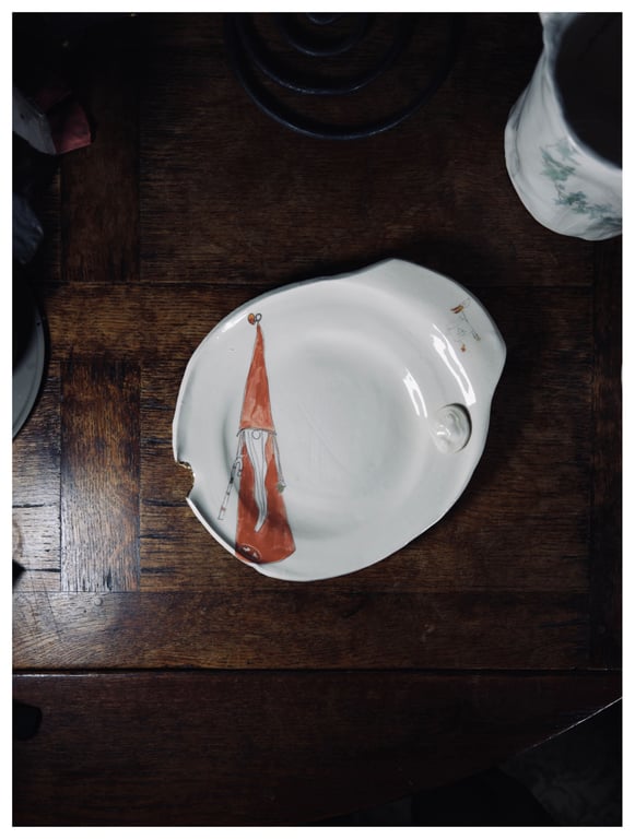 The metal Santa - Medium Plate - Christmas Series