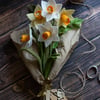 Spring Daffodils Felt Bouquet
