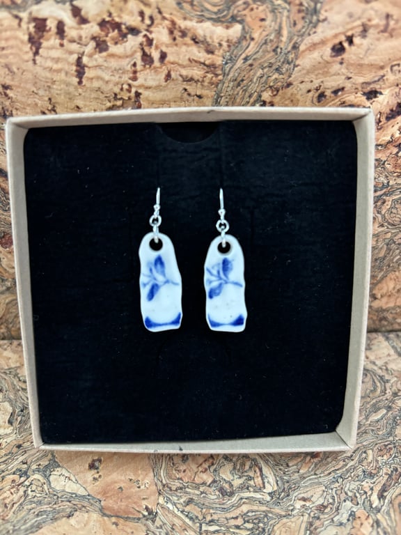 Handmade Earrings, Ceramic, Unique Earrings, Vintage, Eco Friendly Gifts