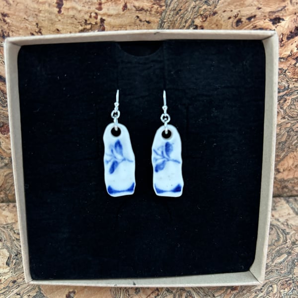 Handmade Earrings, Ceramic, Unique Earrings, Vintage, Eco Friendly Gifts