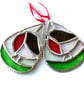 Teardrop Decoration Robin Stained Glass Suncatcher Christmas