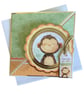 Twisted Easel Monkey Card. Birthday Card for Kids, Cute Jungle Animal Card - Image 6