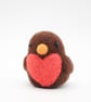 Woolly Robin - Needle Felted Handmade Decoration - Image 6