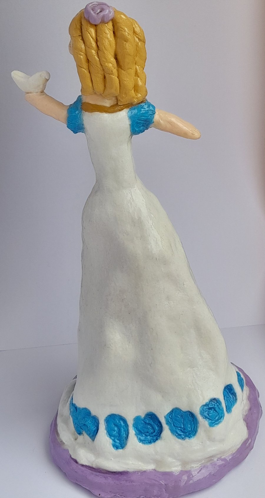 Girl and Dove Figurine