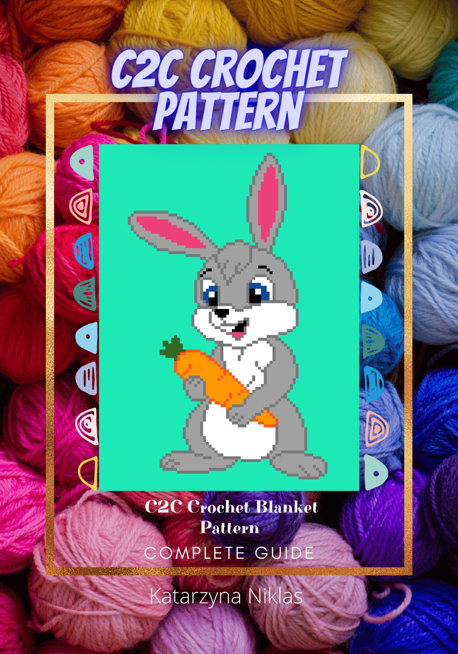 Rabbit, C2C Pixel Pattern, Crochet Pattern, PDF Pattern
