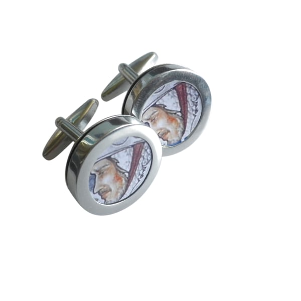 Warrior King cuff links, lovely detail and image, great special occasion present
