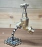 Handmade Floating Tap Sculpture - Recycled Metal Art - Industrial Optical Illusi - Image 5