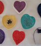 Floral embossed heart ring dish with a purple butterfly - Image 2