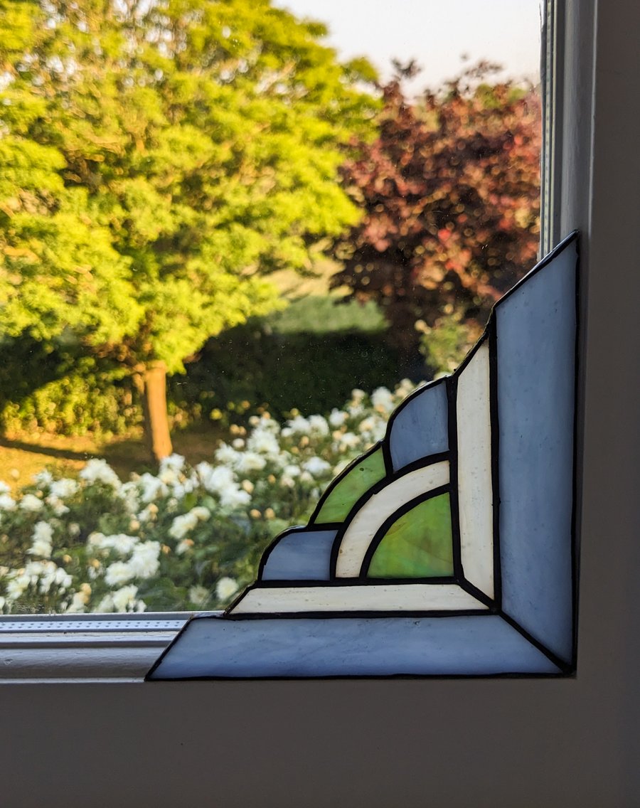 Perfectly Imperfect Stained Glass Window Corner - Style 3