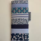 Quilted patchwork, padded glasses case