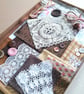 Hot Chocolate Slow Stitching Kit - vintage lace reclaimed wool velvet