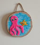 Wooden and fabric sea creatures wall art - Image 2