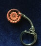 Dorset Button Key Ring, Orange-Brown, K9 - Image 1