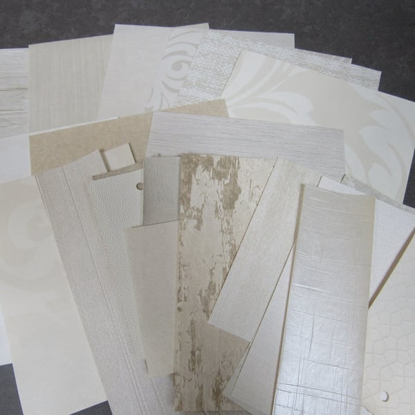 Mixed Whites, Creams Wallpaper Craft Pack