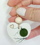 Sea Glass Bird Keepsake - Handmade Coastal Hanging Decoration or Fridge Magnet - Image 9